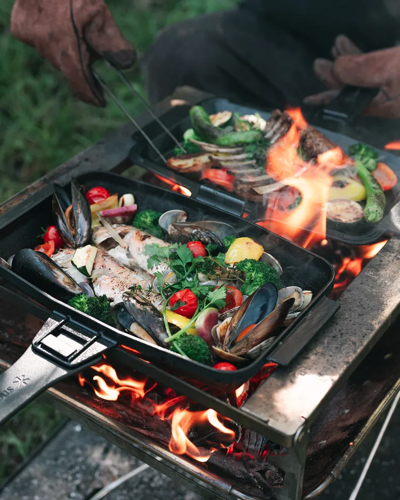 Cast Iron Sandwich Skillet