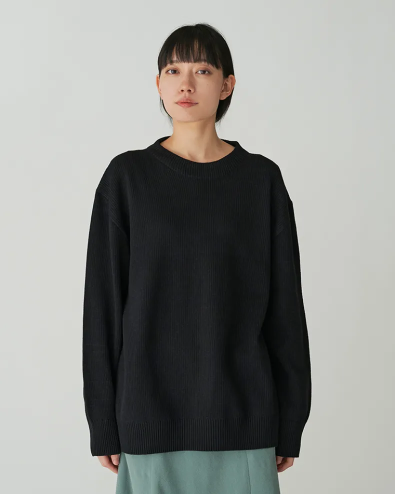 Co/Ny/Pe Knit Crew Neck