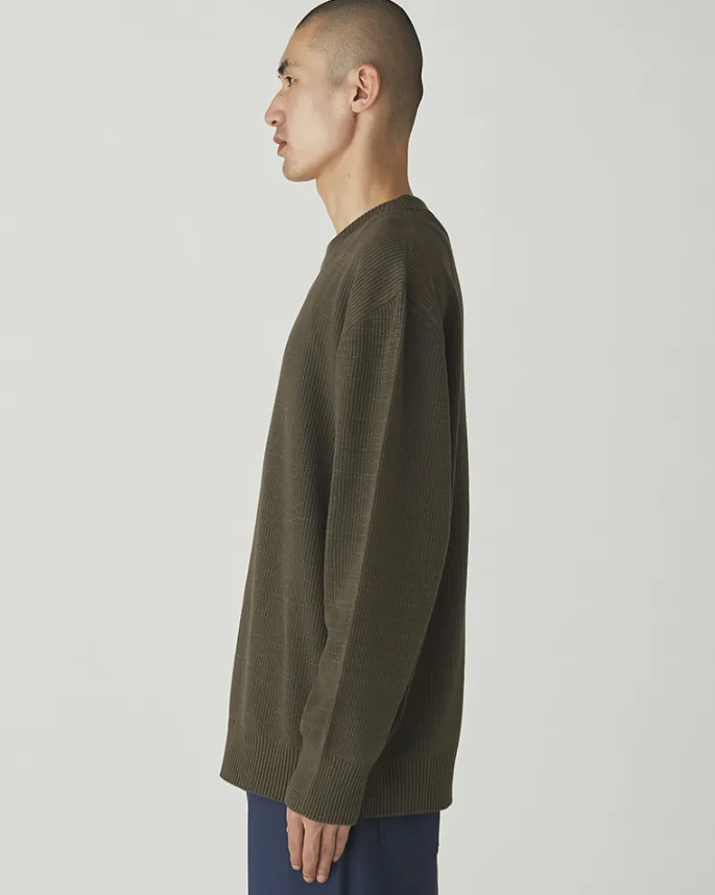 Co/Ny/Pe Knit Crew Neck