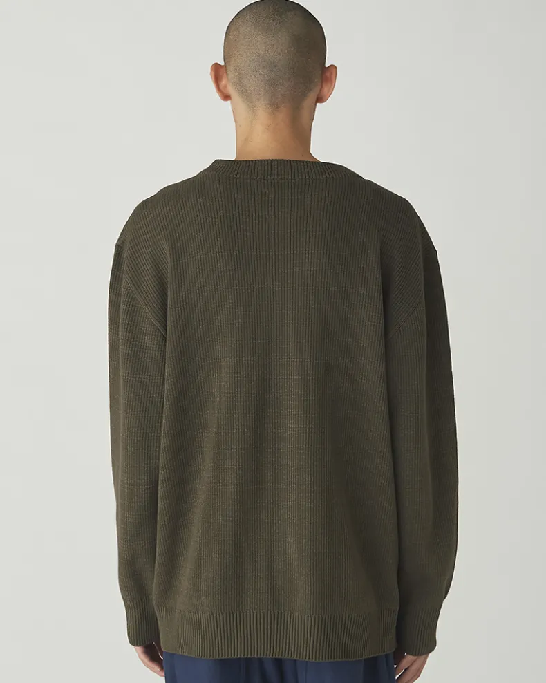 Co/Ny/Pe Knit Crew Neck
