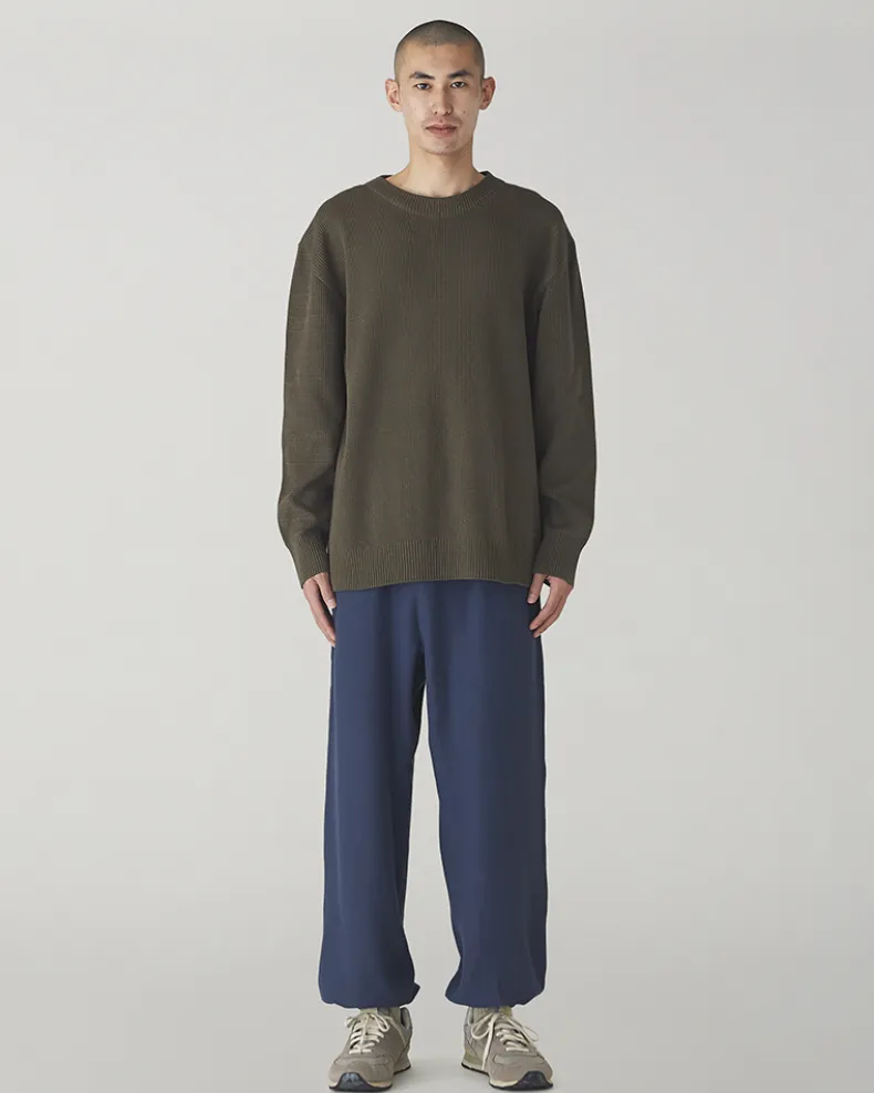Co/Ny/Pe Knit Crew Neck