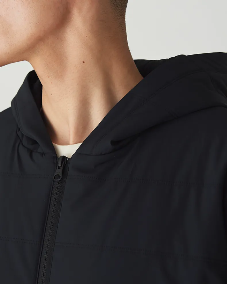 Flexible Insulated Zip Up Hoodie
