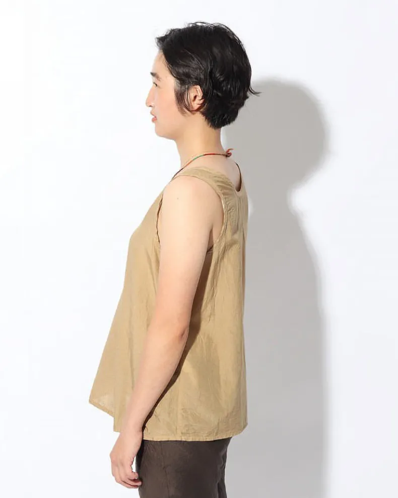 Hand-Woven Cotton Silk Tank Top