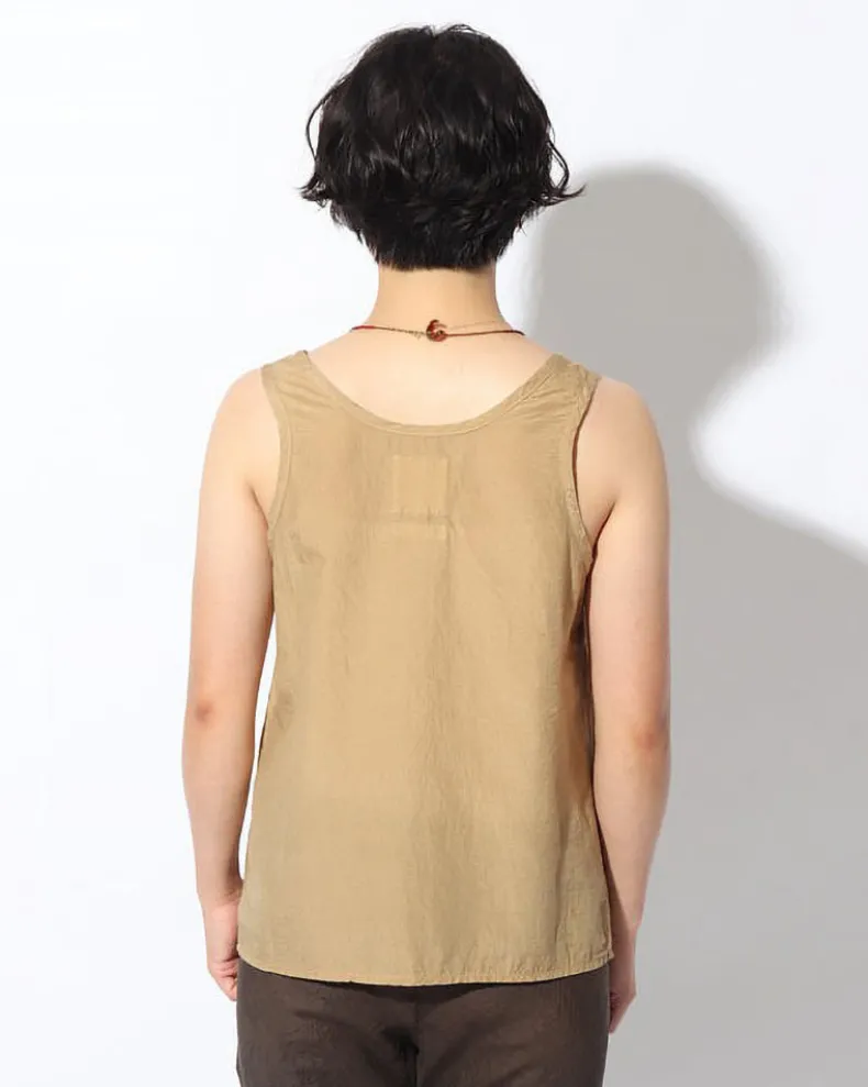 Hand-Woven Cotton Silk Tank Top