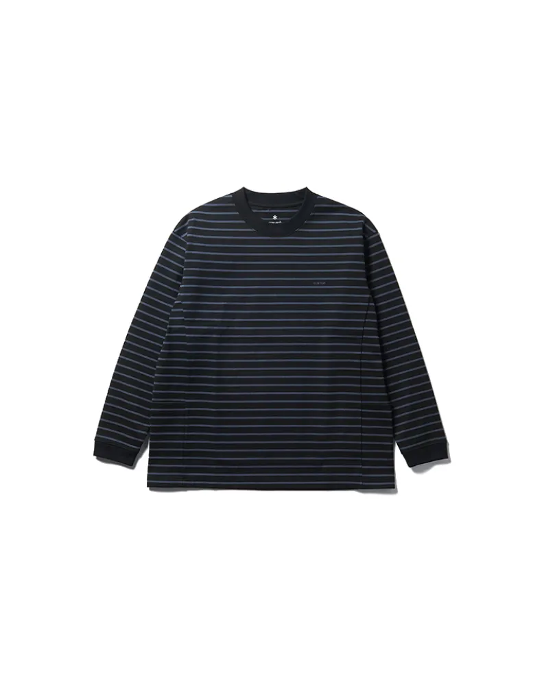 Heavy Cotton Border Long Sleeve T-Shirt