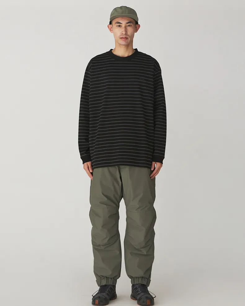 Heavy Cotton Border Long Sleeve T-Shirt