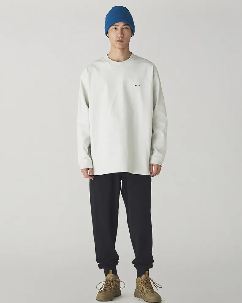 Heavy Cotton Border Long Sleeve T-Shirt