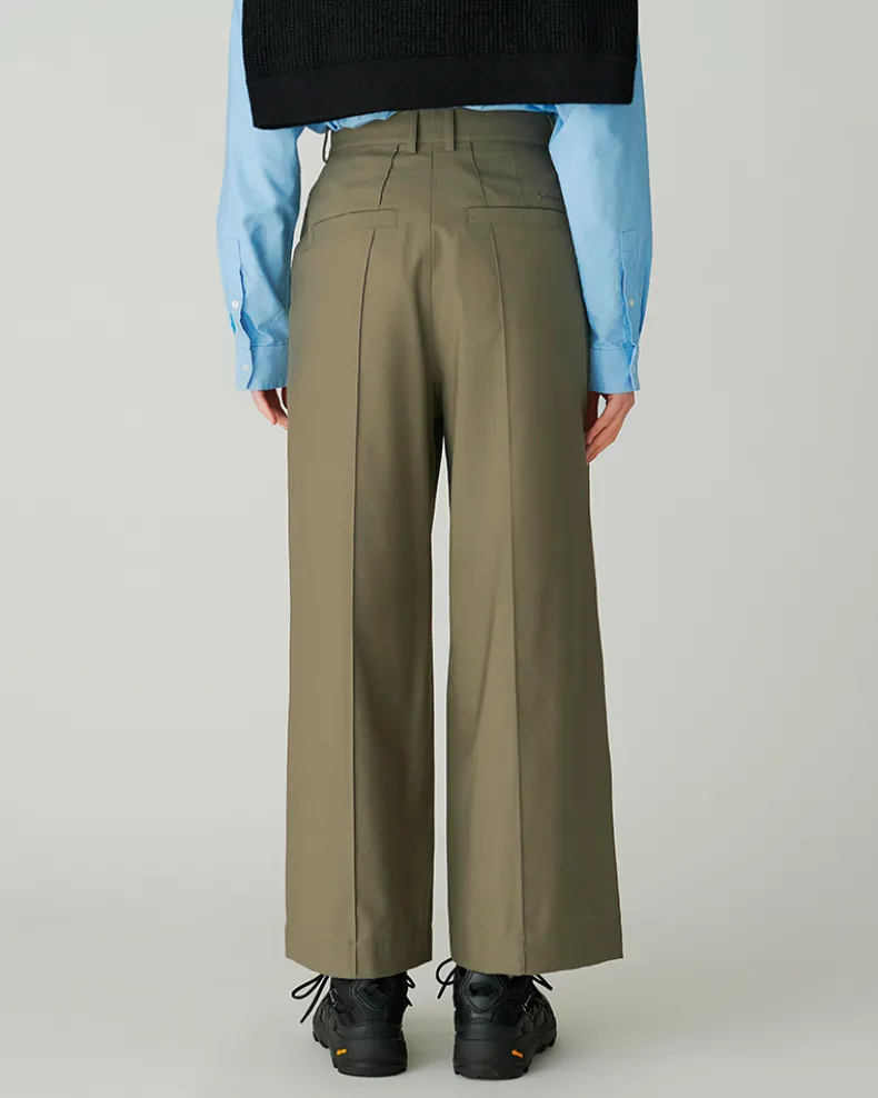 Hybrid Wool Wide Pants