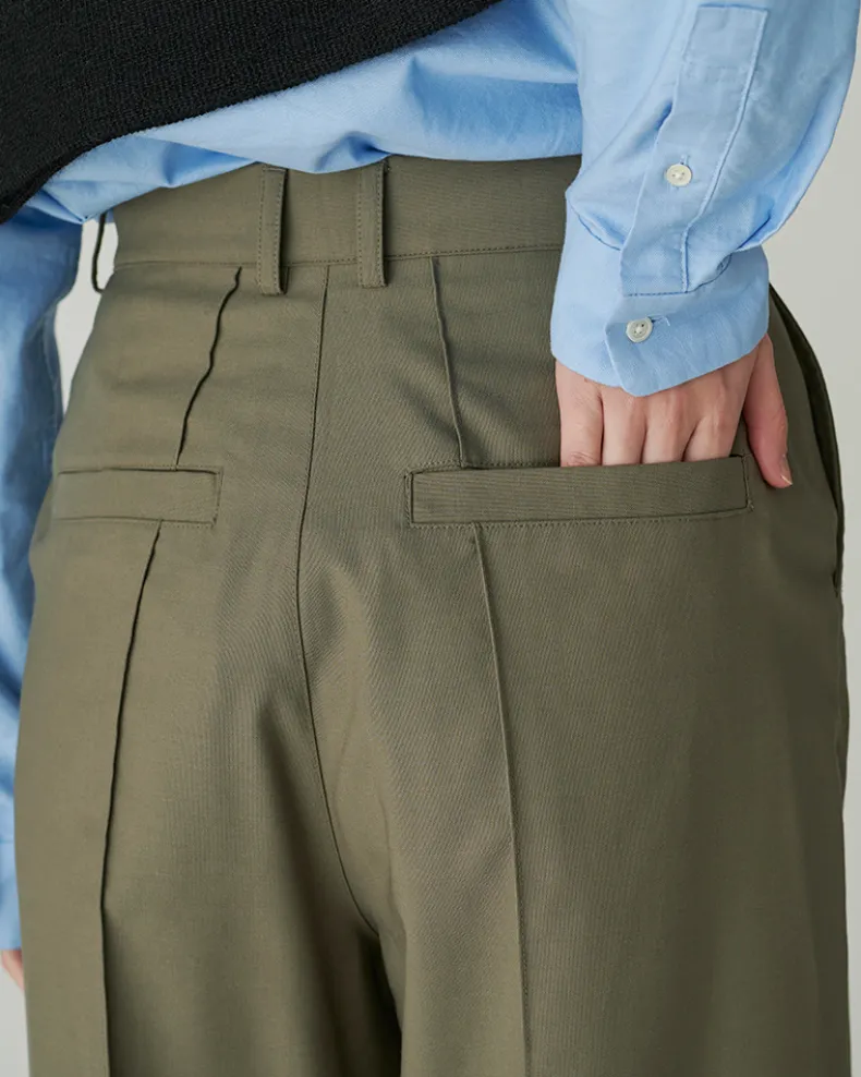 Hybrid Wool Wide Pants