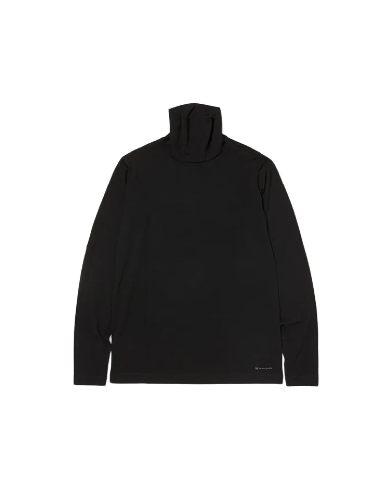 Merino Wool Turtleneck Long Sleeve T-Shirt