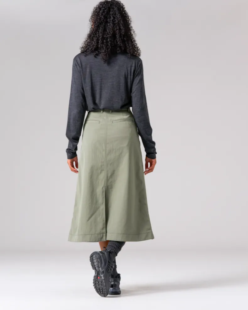 Merino Wool Turtleneck Long Sleeve T-Shirt