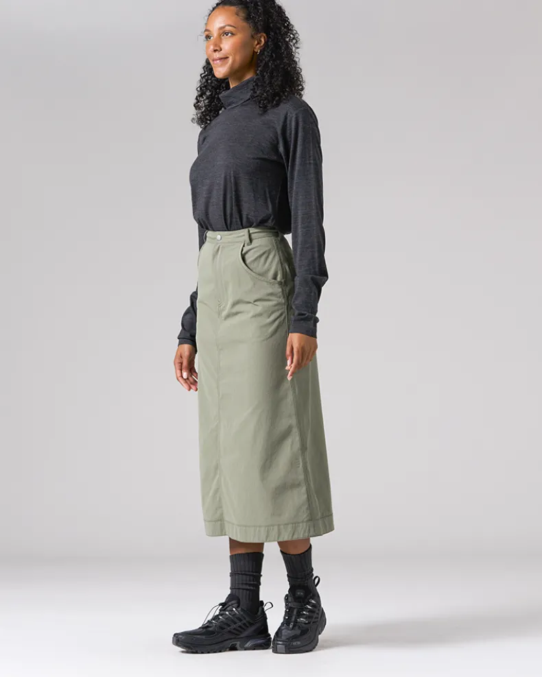 Merino Wool Turtleneck Long Sleeve T-Shirt