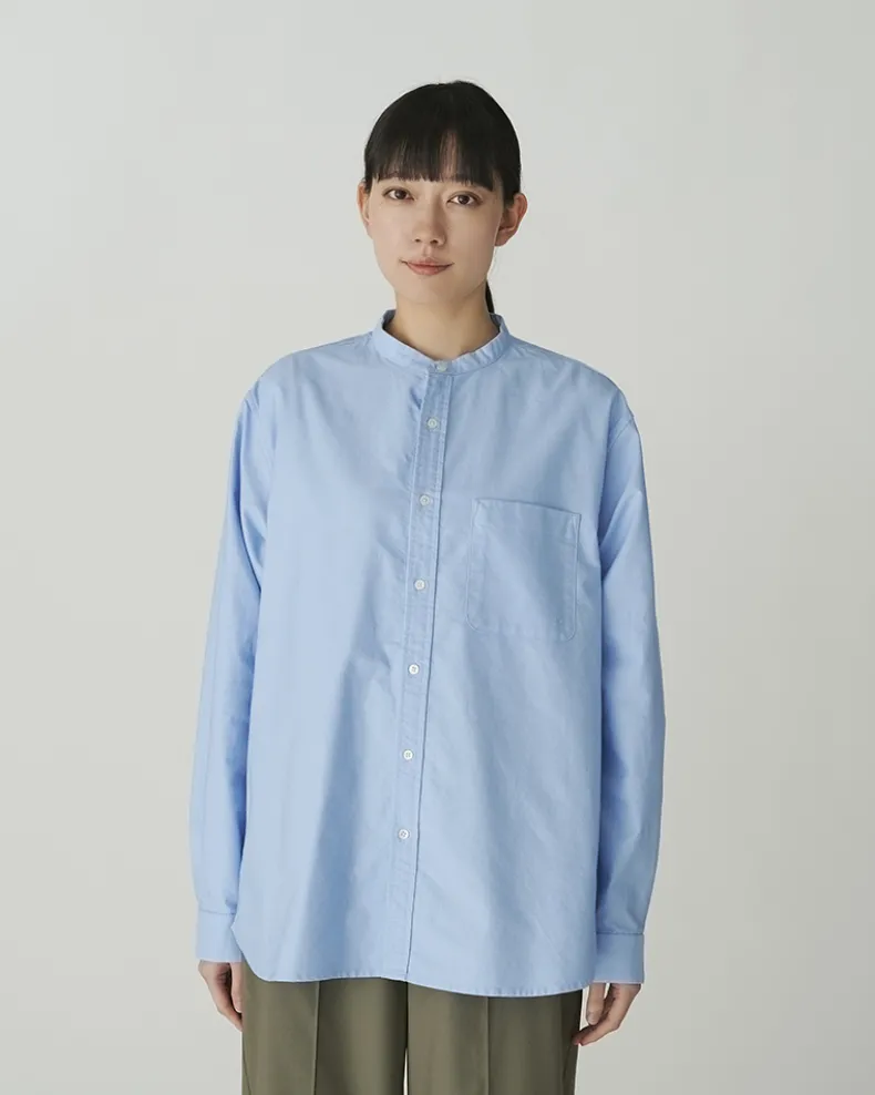 Organic Cotton OX Stand Collar Shirt