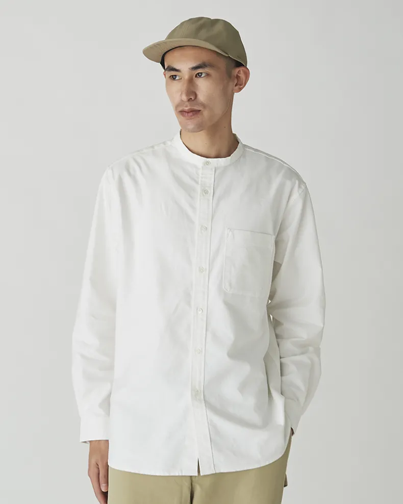 Organic Cotton OX Stand Collar Shirt