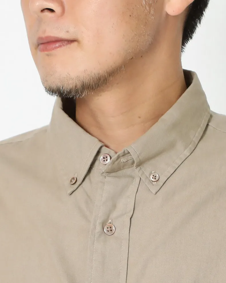 Organic Cotton Poplin Button-Down Shirt