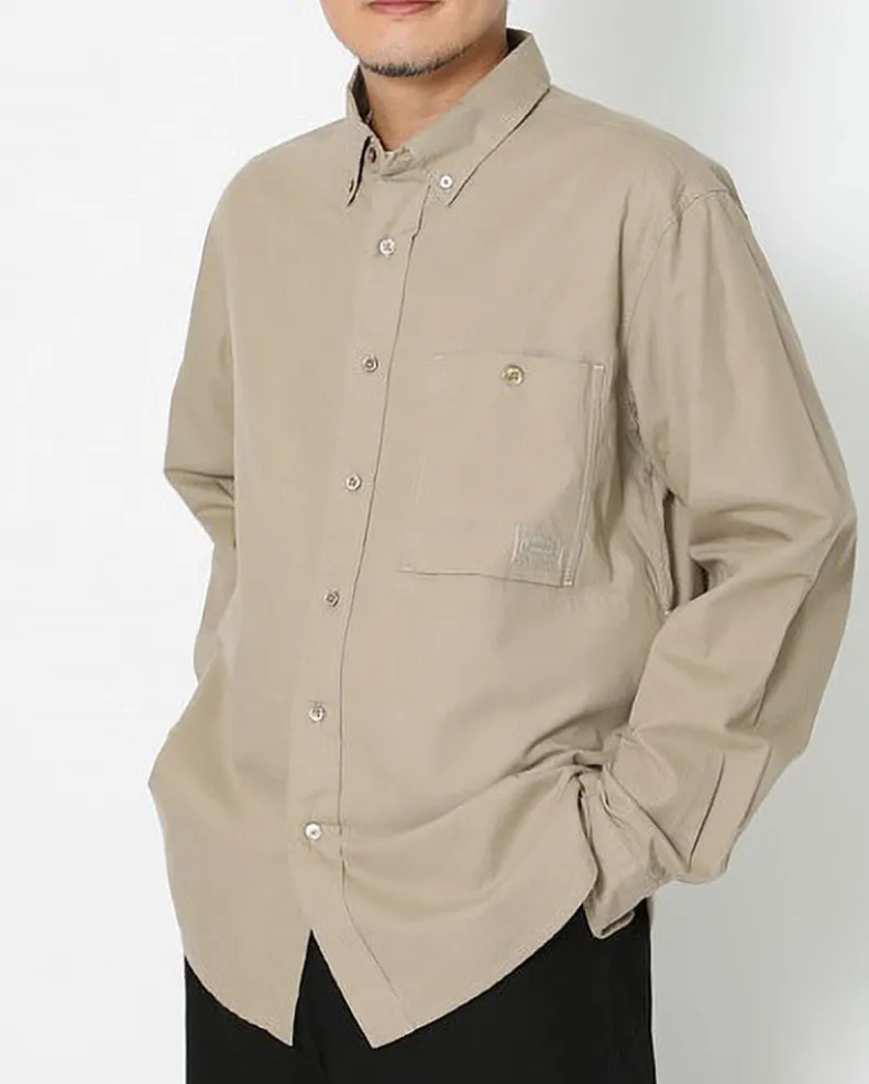 Organic Cotton Poplin Button-Down Shirt