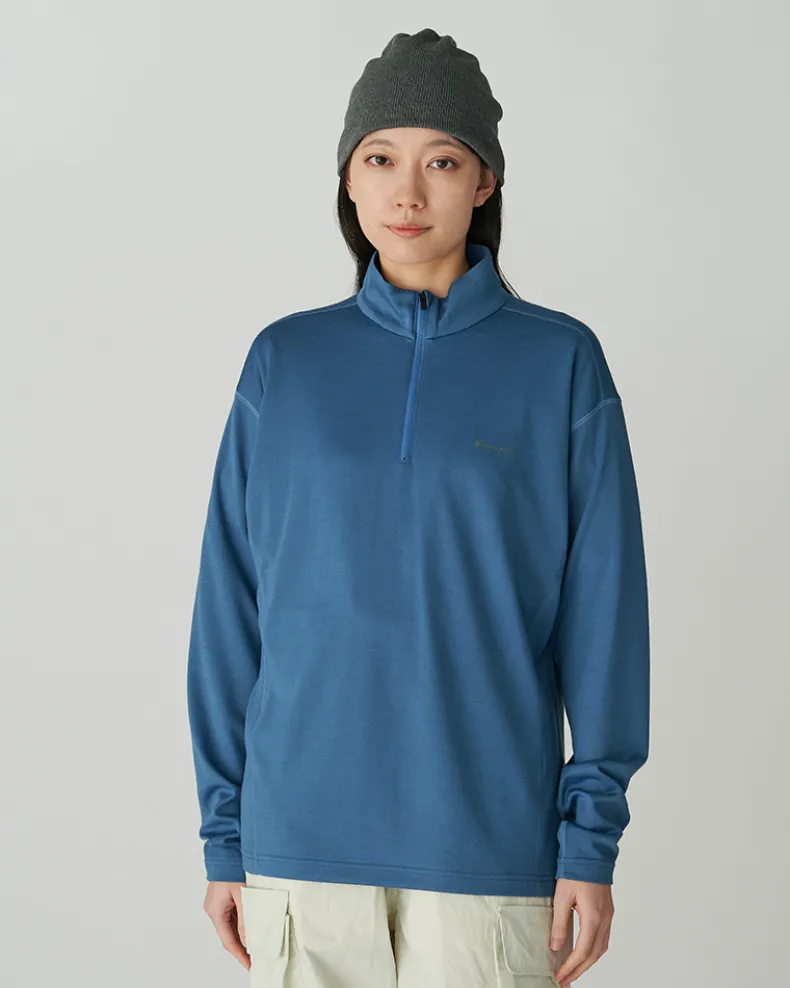 Pe/Wo Hybrid Half Zip T-Shirt