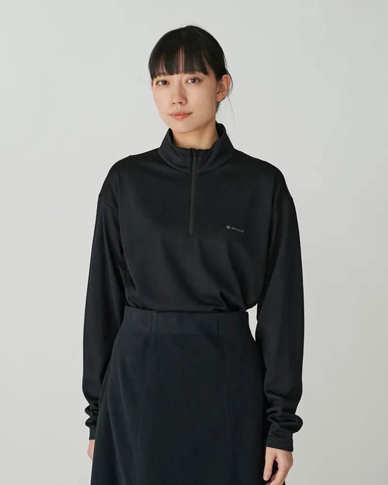 Pe/Wo Hybrid Half Zip T-Shirt