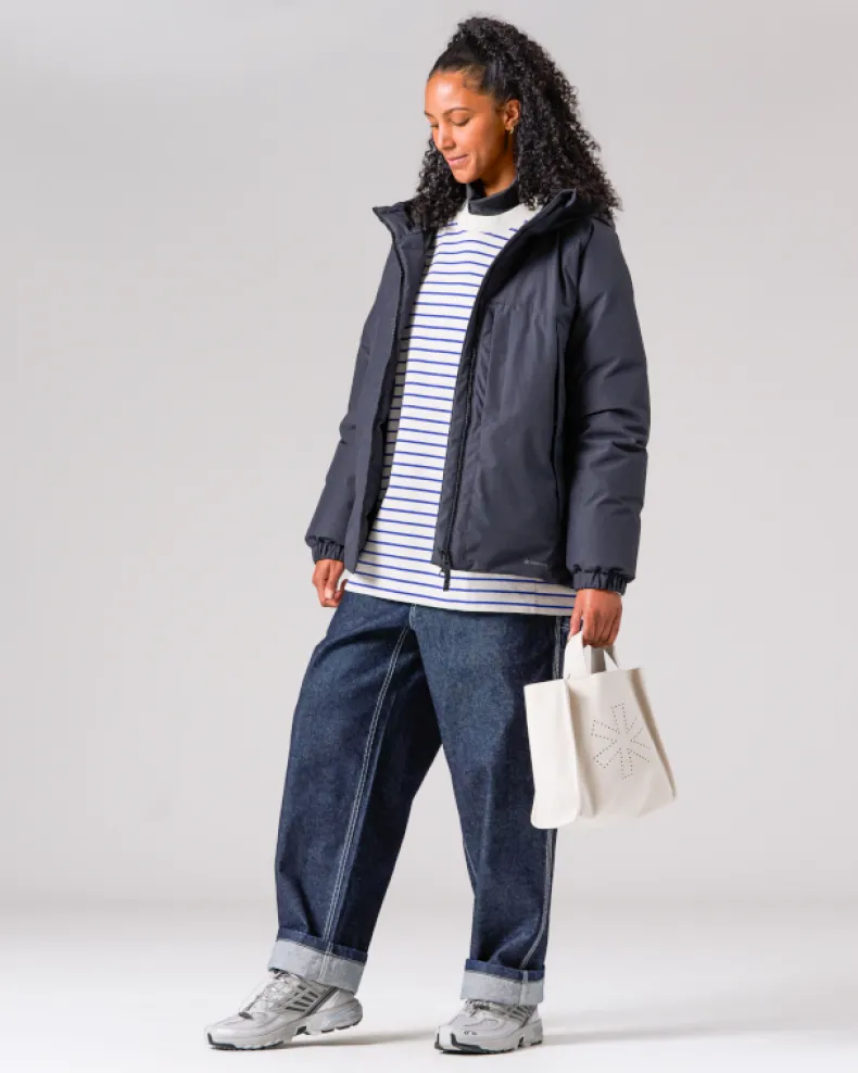 Recycled Cotton Denim Wide Pants