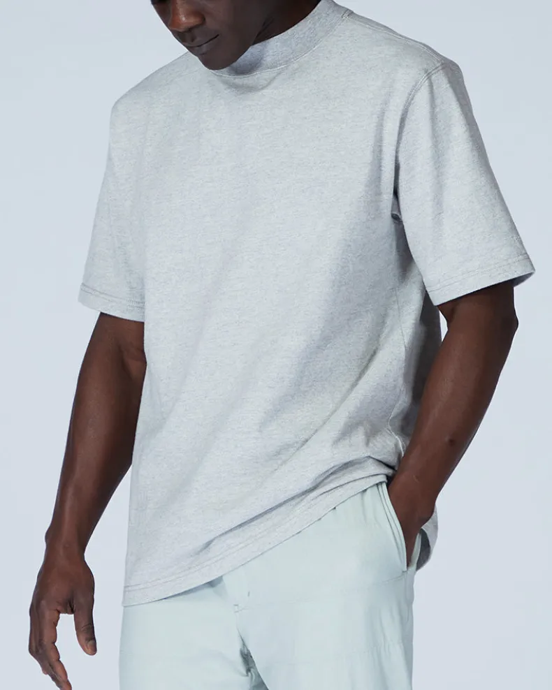 Recycled Cotton Heavy Mockneck T-Shirt