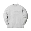 Recycled Cotton Mockneck Long Sleeve T-Shirt