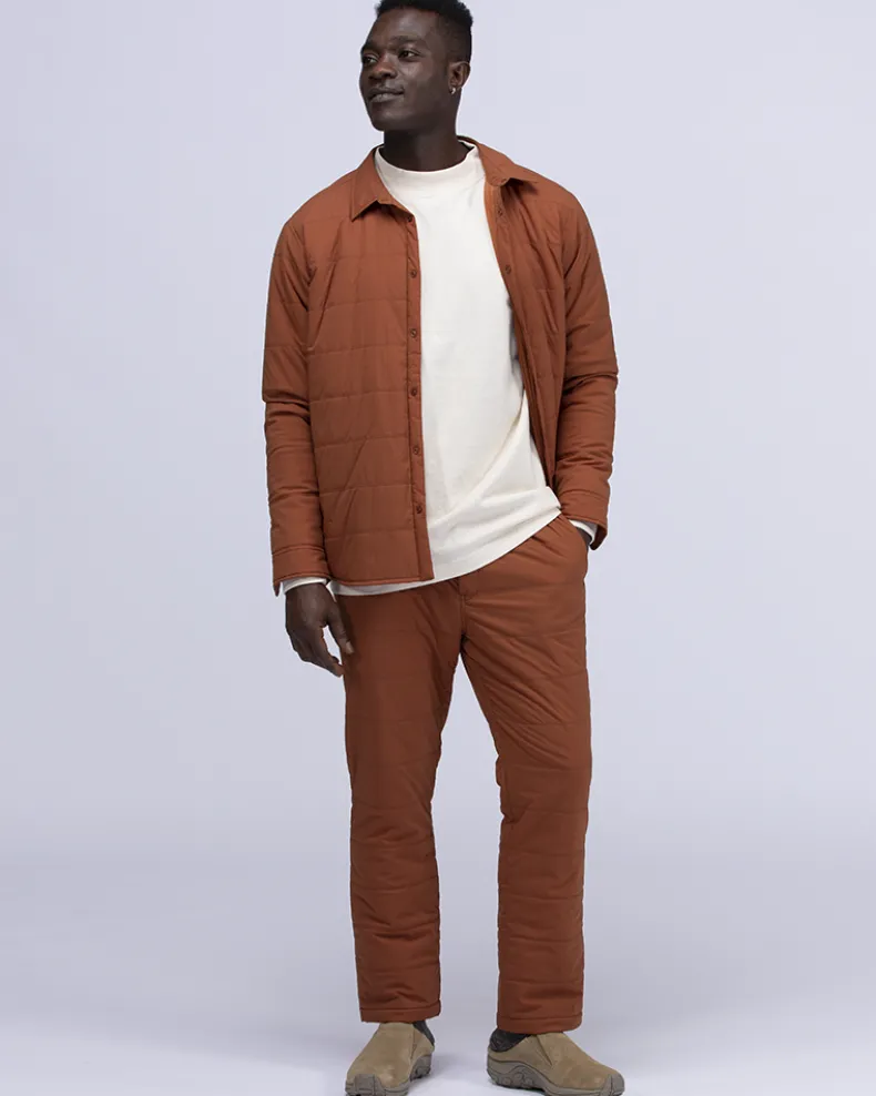 Recycled Cotton Mockneck Long Sleeve T-Shirt