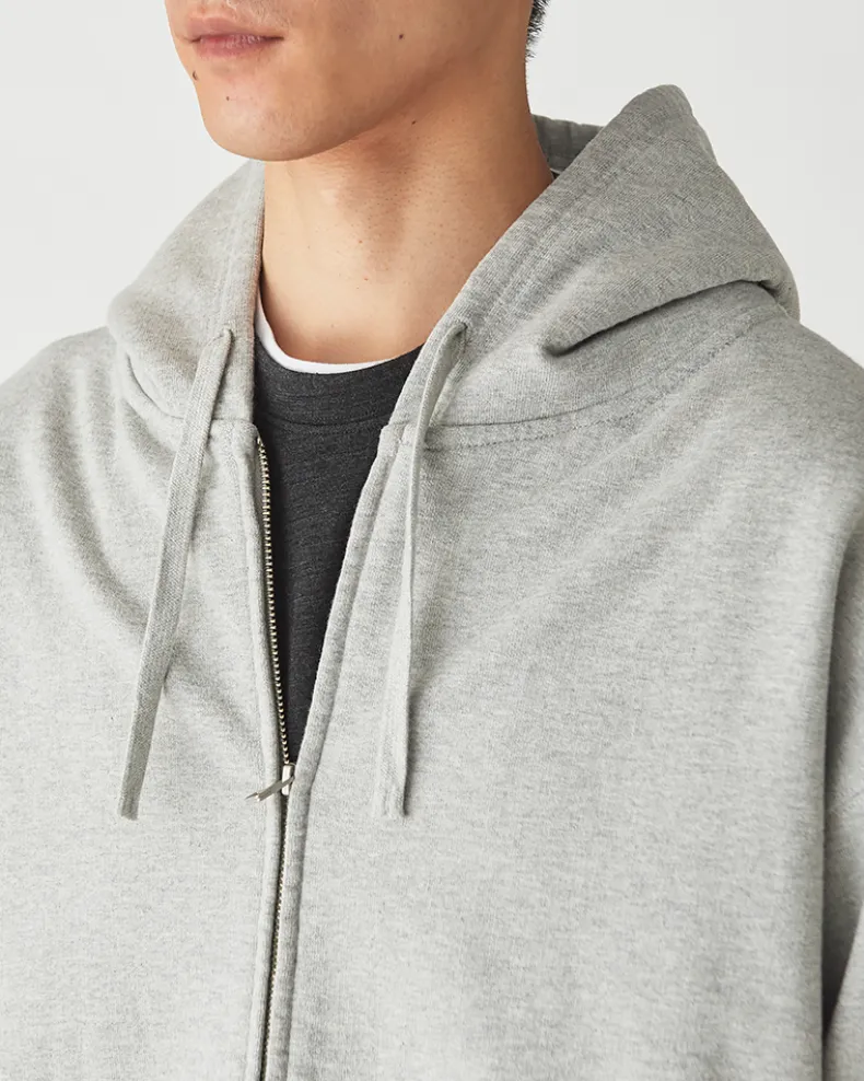 Recycled Cotton Zip-Up Hoodie