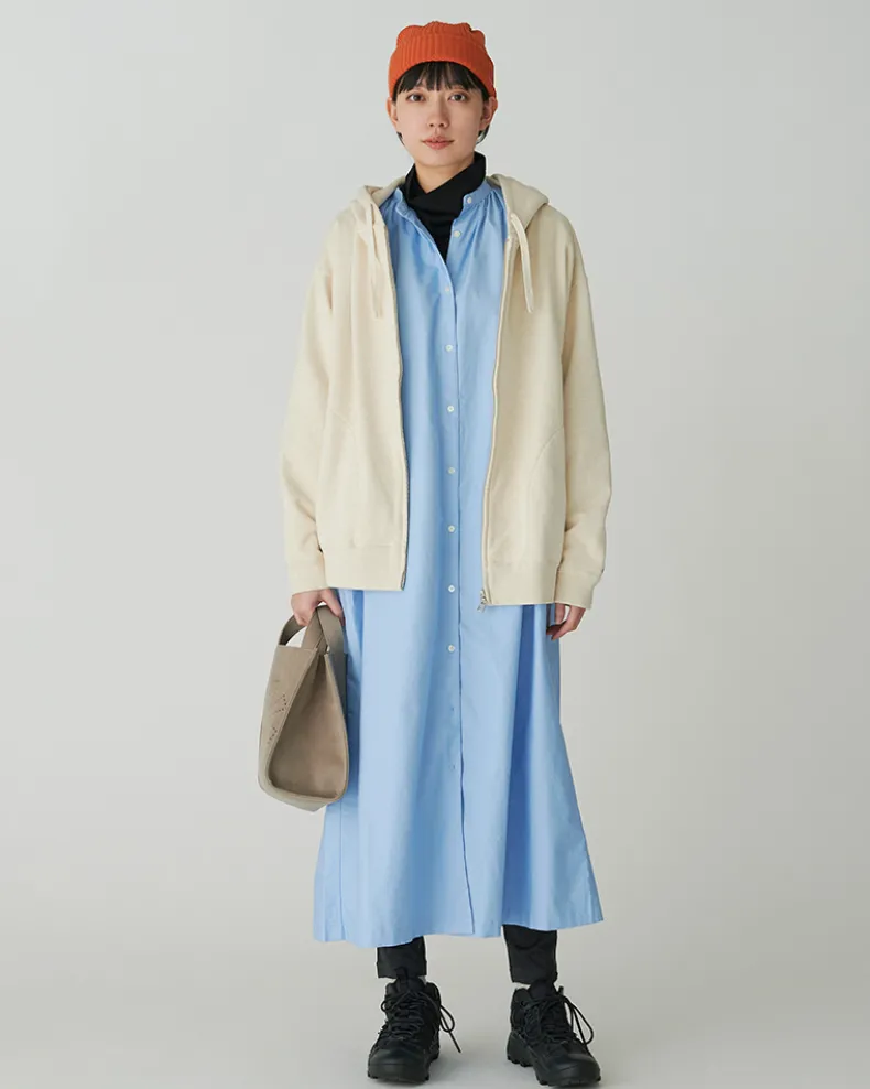 Recycled Cotton Zip-Up Hoodie