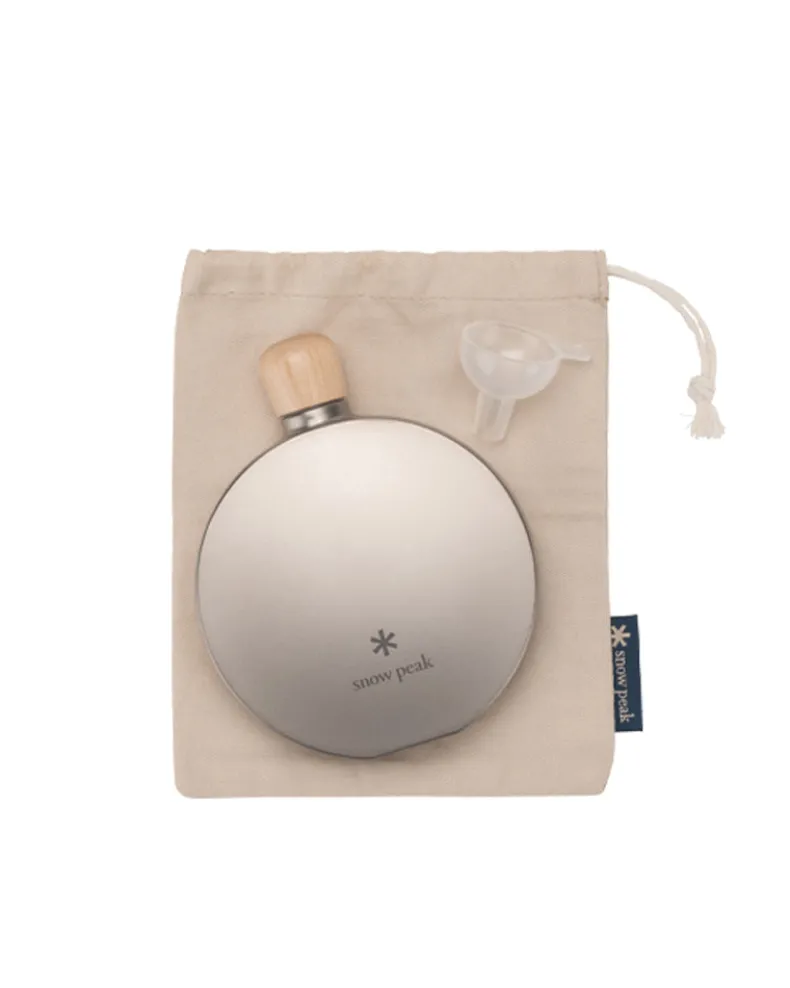 Round Titanium Flask in 150 mL