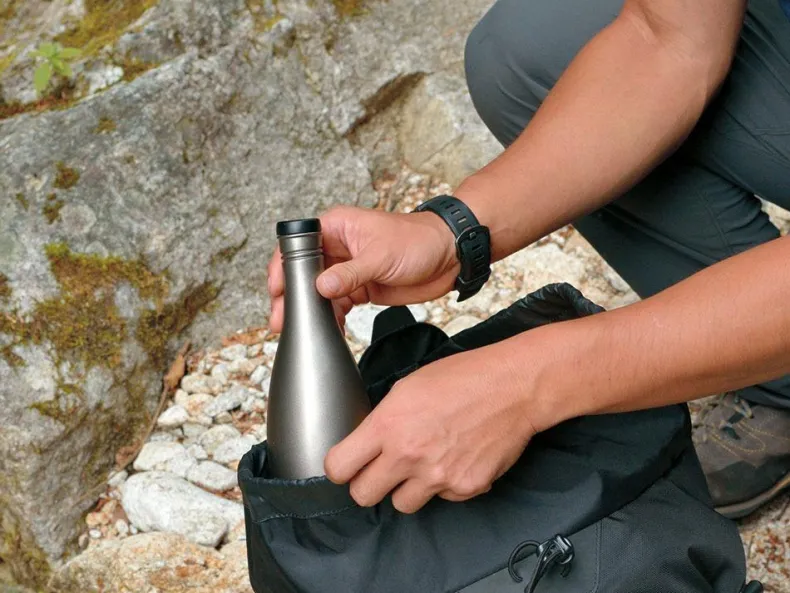 Titanium Sake Bottle