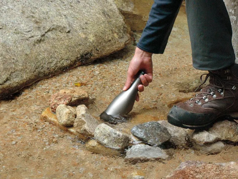 Titanium Sake Bottle